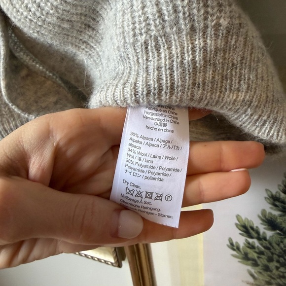 J. Crew Ribbed V-neck cardigan sweater gray small - Picture 9 of 9